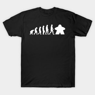 Meeple Evolution Board Game Graphic - Tabletop Gaming T-Shirt